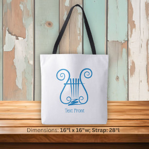 Blaue Lyra Tasche