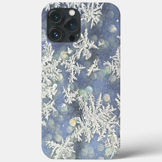 Blaue Macro-Naturfotografie, gefroren Case-Mate iPhone Hülle (Rückseite)