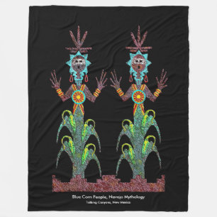 Blaue Mais-Leute, Navajo-Mythologie Fleecedecke