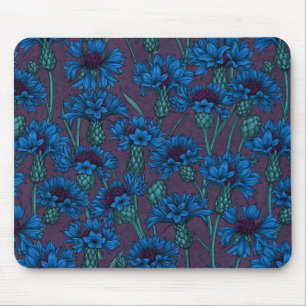 Blaue Maisblumen, wilde Blume Mousepad