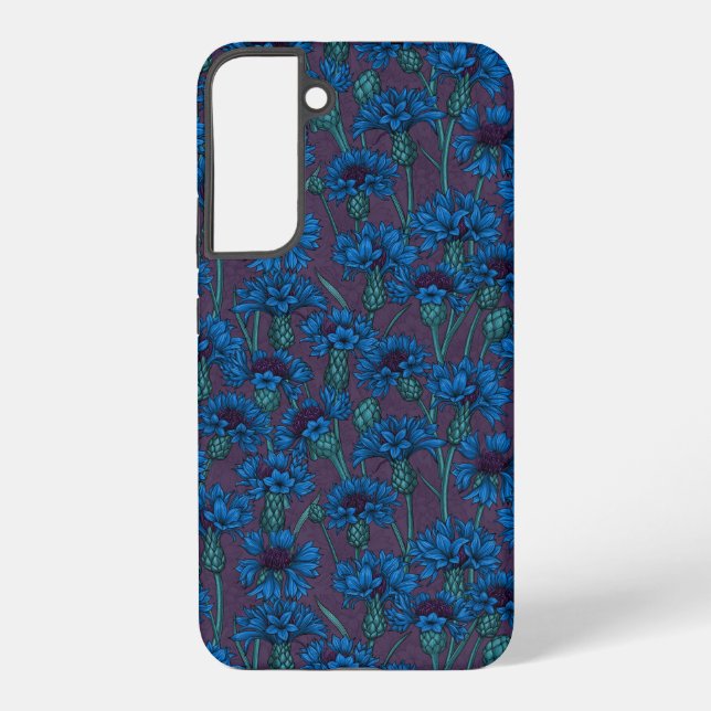 Blaue Maisblumen, wilde Blume Samsung Galaxy Hülle (Rückseite)