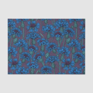 Blaue Maisblumen, wilde Blume Seidenpapier