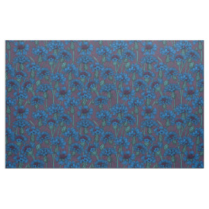 Blaue Maisblumen, wilde Blume Stoff