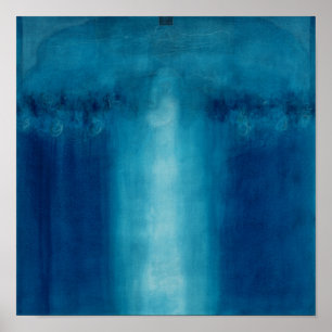 Blaue Malerei ohne Titel 1995 Poster