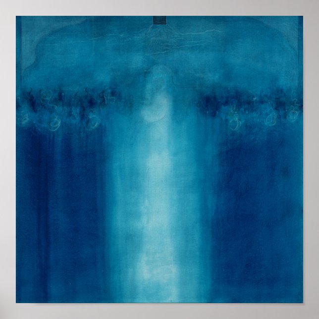 Blaue Malerei ohne Titel 1995 Poster (Vorne)