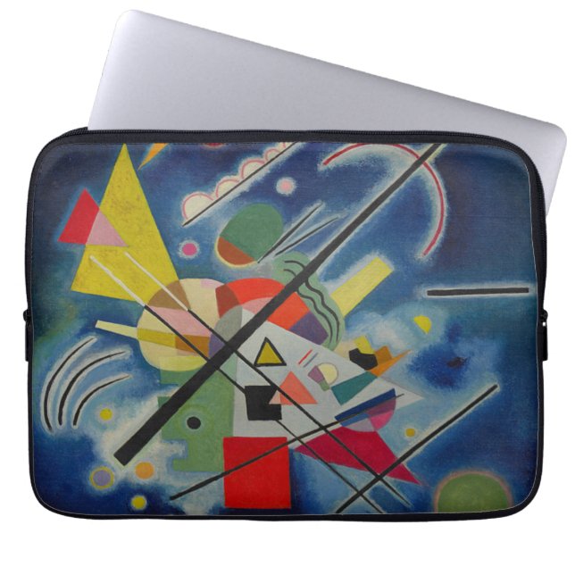 Blaue Malerei von Kandinsky Abstrakt Art Laptopschutzhülle (Vorderseite)