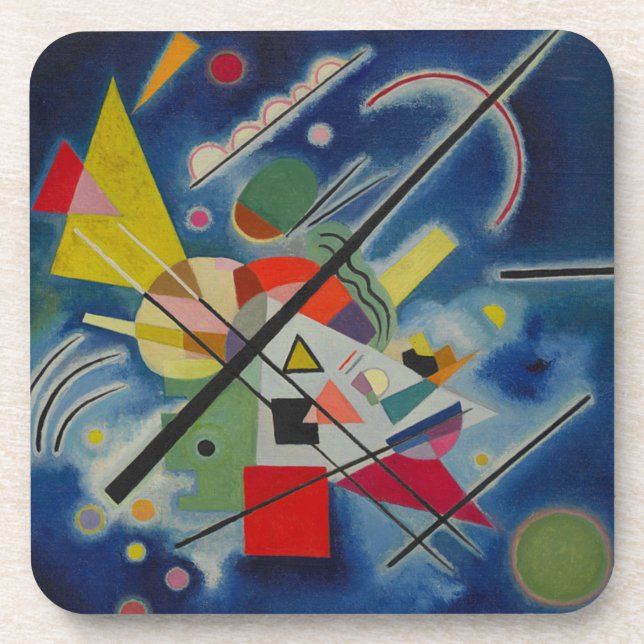 Blaue Malerei von Kandinsky Getränkeuntersetzer (Vorderseite)