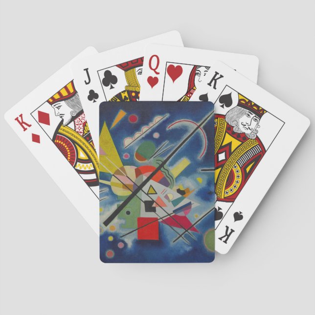 Blaue Malerei von Kandinsky Spielkarten (Rückseite)
