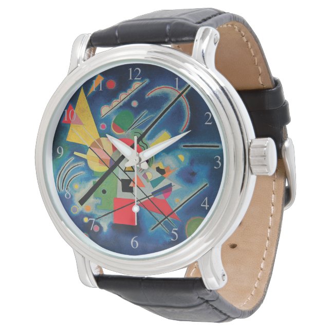 Blaue Malerei von Wassily Kandinsky Armbanduhr (Schrägansicht)