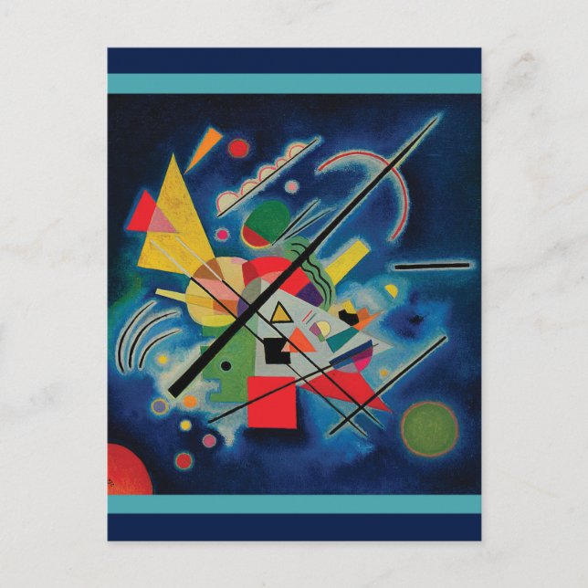Blaue Malerei von Wassily Kandinsky Postkarte (Vorderseite)