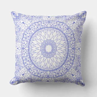 Blaue Mandala-Kissen Kissen