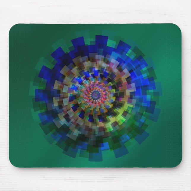 Blaue Mandala Mousepad (Vorne)