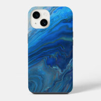 Blaue Marmor-Achat-Textur Fluid Art