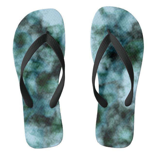 Blaue Marmor Flip Flops (Fußbett)