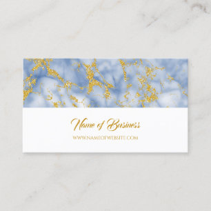 Blaue Marmor-Goldader Minimal Visitenkarte