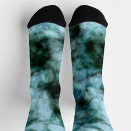 Blaue Marmor Socken