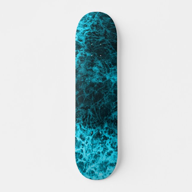 Blaue Marmorabdruck Skateboard (Vorne)