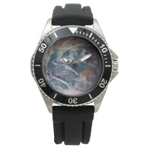 Blaue Marmorerde (östliche Hemisphäre) Armbanduhr