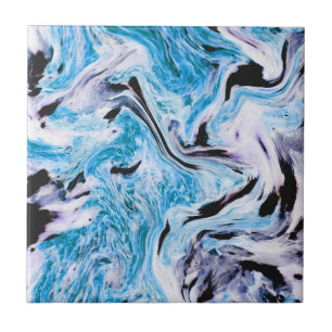 Blaue Marmortextur Fliese