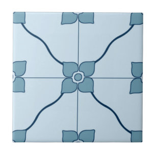 Blaue marokkanische Gemusterte Tile Fliese