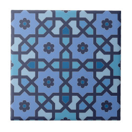 Blaue marokkanische Keramik Tile Fliese