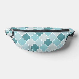 Blaue marokkanische Trellis, Latticework, Quatrefo Bauchtasche