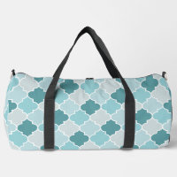 Blaue marokkanische Trellis, Latticework, Quatrefo