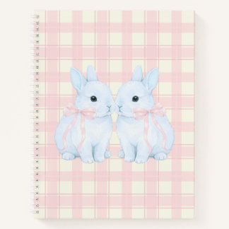 Blaue Marshmallow-Hasen-Kaninchen Notizbuch