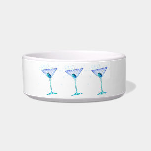 BLAUE MARTINI-COCKTAIL-IMBISS-SCHÜSSEL NAPF
