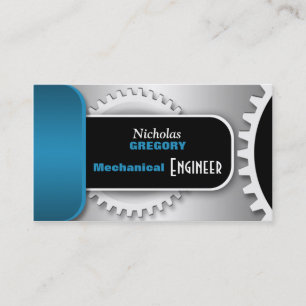 Blaue Maschinenbauingenieur-Gang-Visitenkarten Visitenkarte