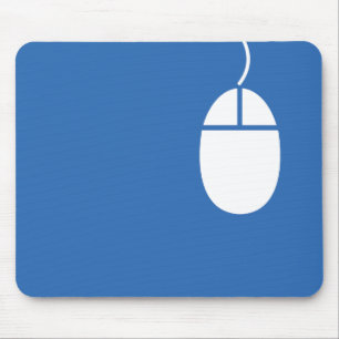 blaue Maus-Symbol-Mauspad Mousepad