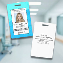 Blaue medizinische Gesundheitsmitarbeiter-Foto-Sic
