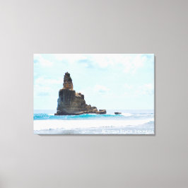 Blaue Meer-Stack-Karstlandschaftsfoto Indonesien Leinwanddruck