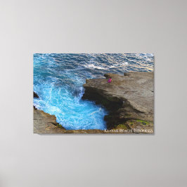 Blaue Meeres-Strudel-Landschaftsfoto Indonesien Leinwanddruck