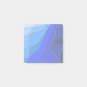 Blaue Meeresböden Post-it Klebezettel