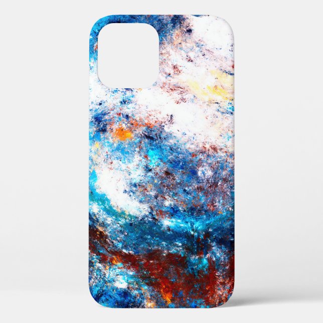 Blaue Meereswelle. Künstlerische Splash von hellen Case-Mate iPhone Hülle (Rückseite)