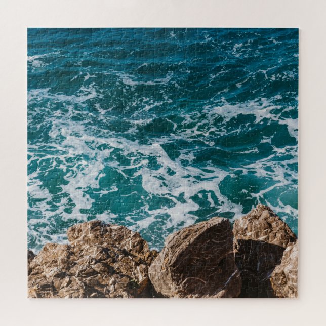Blaue Meereswellen (Horizontal)