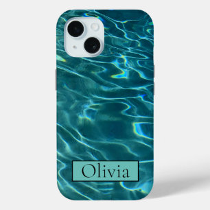 Blaue Meereswellen personalisieren Case-Mate iPhone Hülle