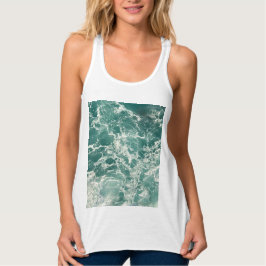 Blaue Meereswellen Tank Top