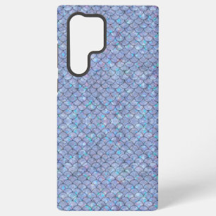 Blaue Meerjungfische Scales Holographic Glam Trend Samsung Galaxy Hülle