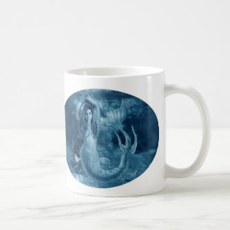 Blaue Meerjungfrau Kaffeetasse