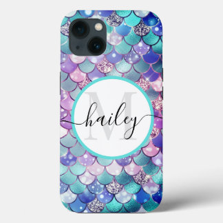 Blaue Meerjungfrau mit Glitzer Case Mate i