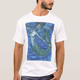 blaue Meerjungfrau T-Shirt