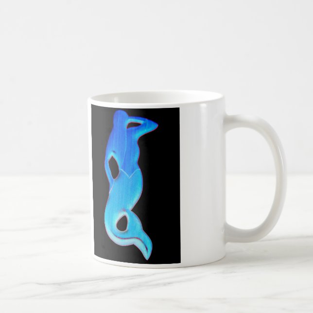 Blaue Meerjungfrau-Tasse Kaffeetasse (Rechts)