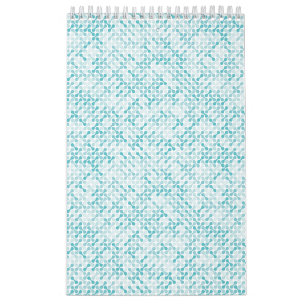Blaue Metaball-Muster Kalender
