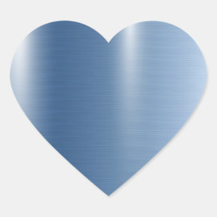 Blaue Metallic-Hochzeits-Baby-Party-Herz-Geburtsta Herz-Aufkleber