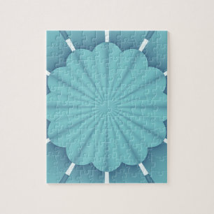 Blaue metallische Abstrakte Blume