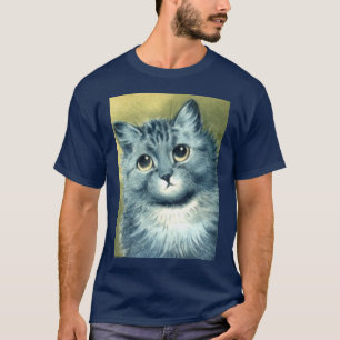 blaue Miezekatze T-Shirt