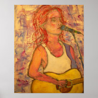 Blaue Mikrofonsongstresskunst