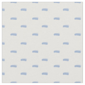 Blaue minimalistische Striche auf Weiß Stoff